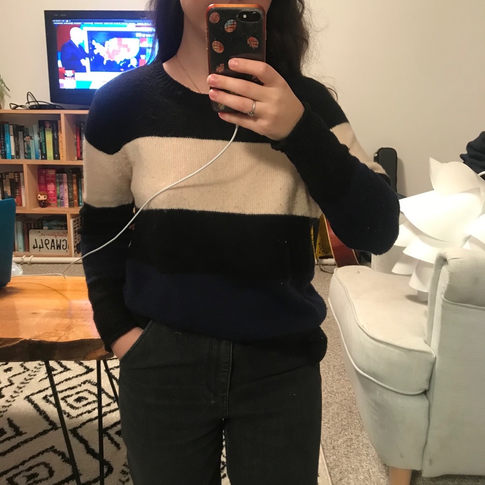 Color block sweater